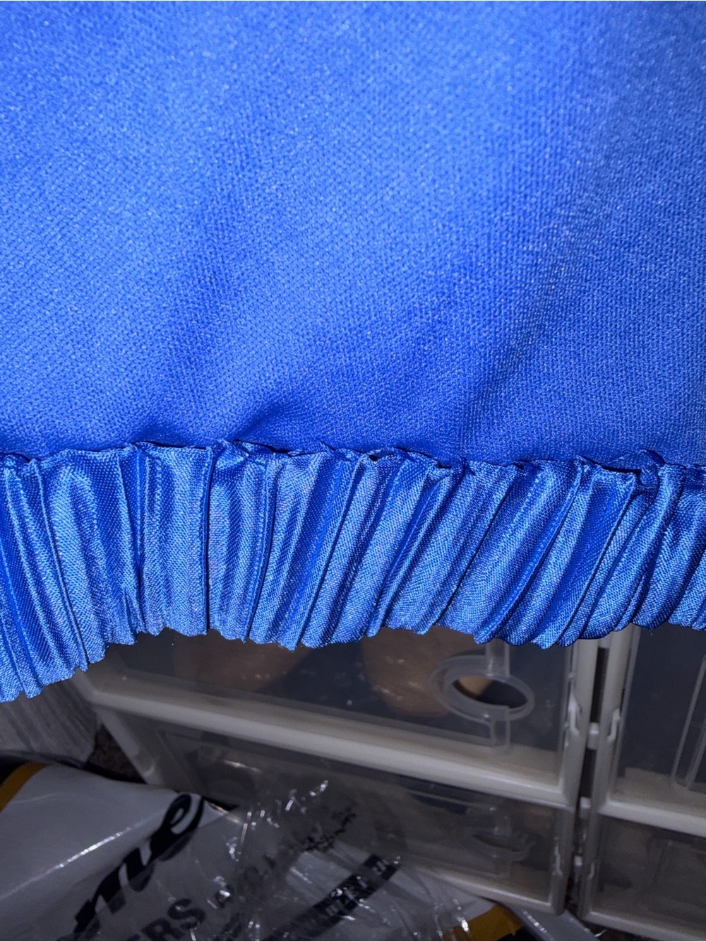 Lulu's One-Shoulder Royal Blue Pleated Maxi Dress - Picture 5 of 5